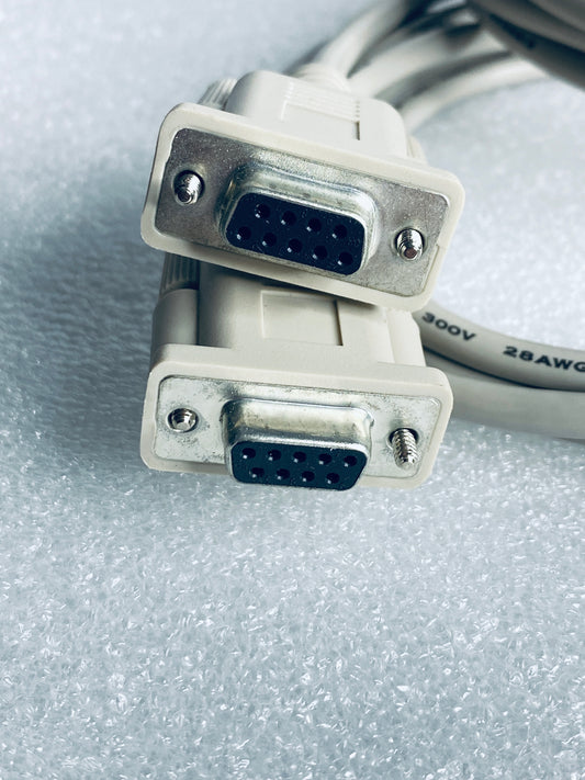 lot Of 2 - HP Mini DB9 RS232 Male To DB9 Serial Male 6Ft. Cable, 35-00000192