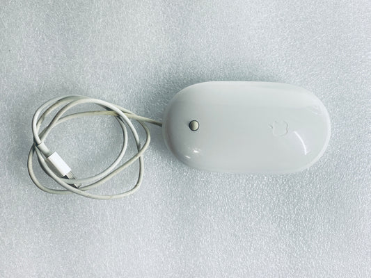 lot Of 2-Apple White USB Wired Mighty/Optical Mouse, A1152-READ