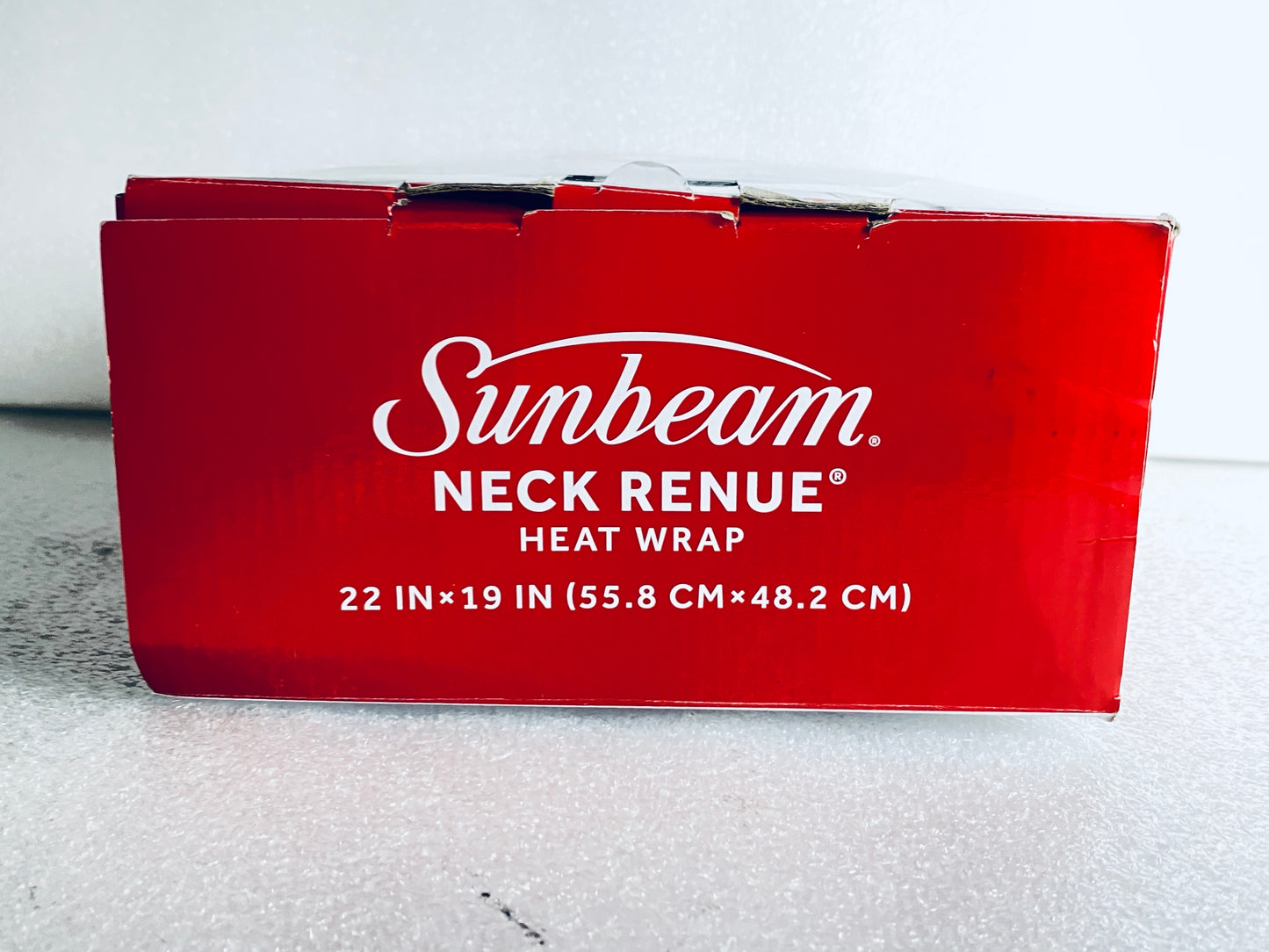 Open Box - Sunbeam Contoured Heating Pad For Neck & Shoulder Pain Relief W/ Auto Shut Off, 22" x 19" Grey