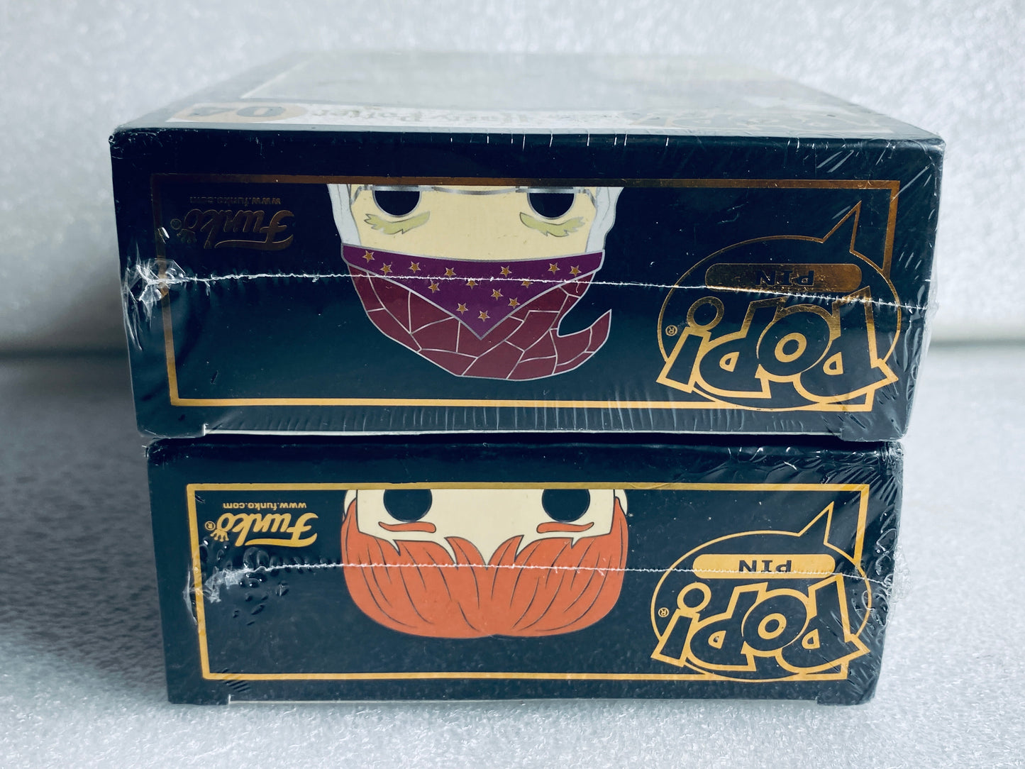 #65 - lot Of 2 New -Pop! Pin Harry Potter #03 Ron Weasley & #04 Albus Dumbledore - (IN CONDITION AS SHOWN)