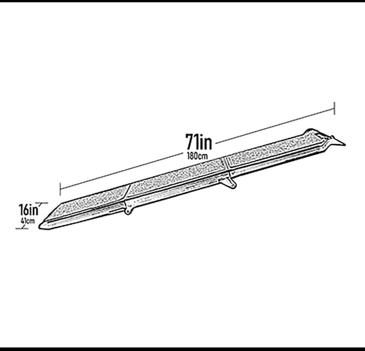 Pet Gear 71ā x 16ā x 4ā Foldable Travel Ramp For Pets W/ 200lb Load Capacity