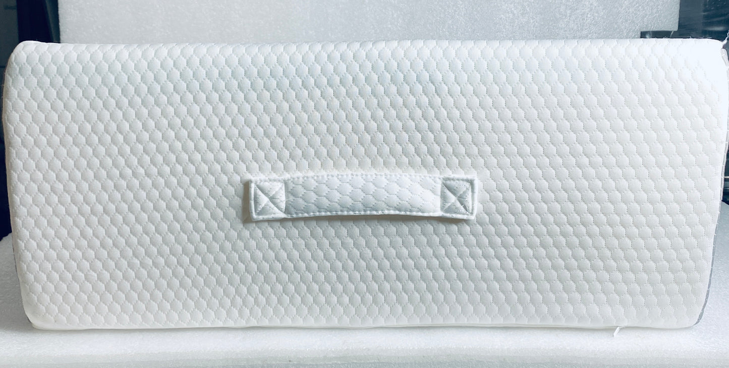New Other 10" Cooling Memory Foam Bed Pillow Wedge For Sleeping, White Grey