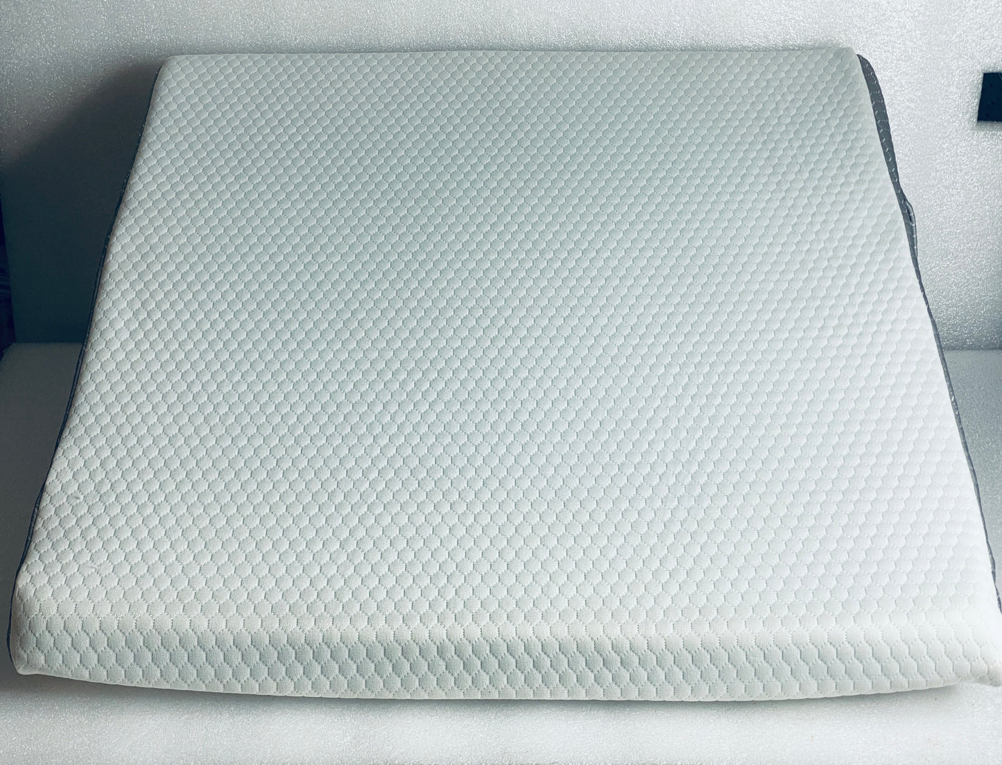 New Other 10" Cooling Memory Foam Bed Pillow Wedge For Sleeping, White Grey