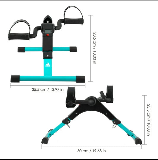 new Other -Evoland Folding Under Desk Mini Exercise Bike With LCD Display - READ