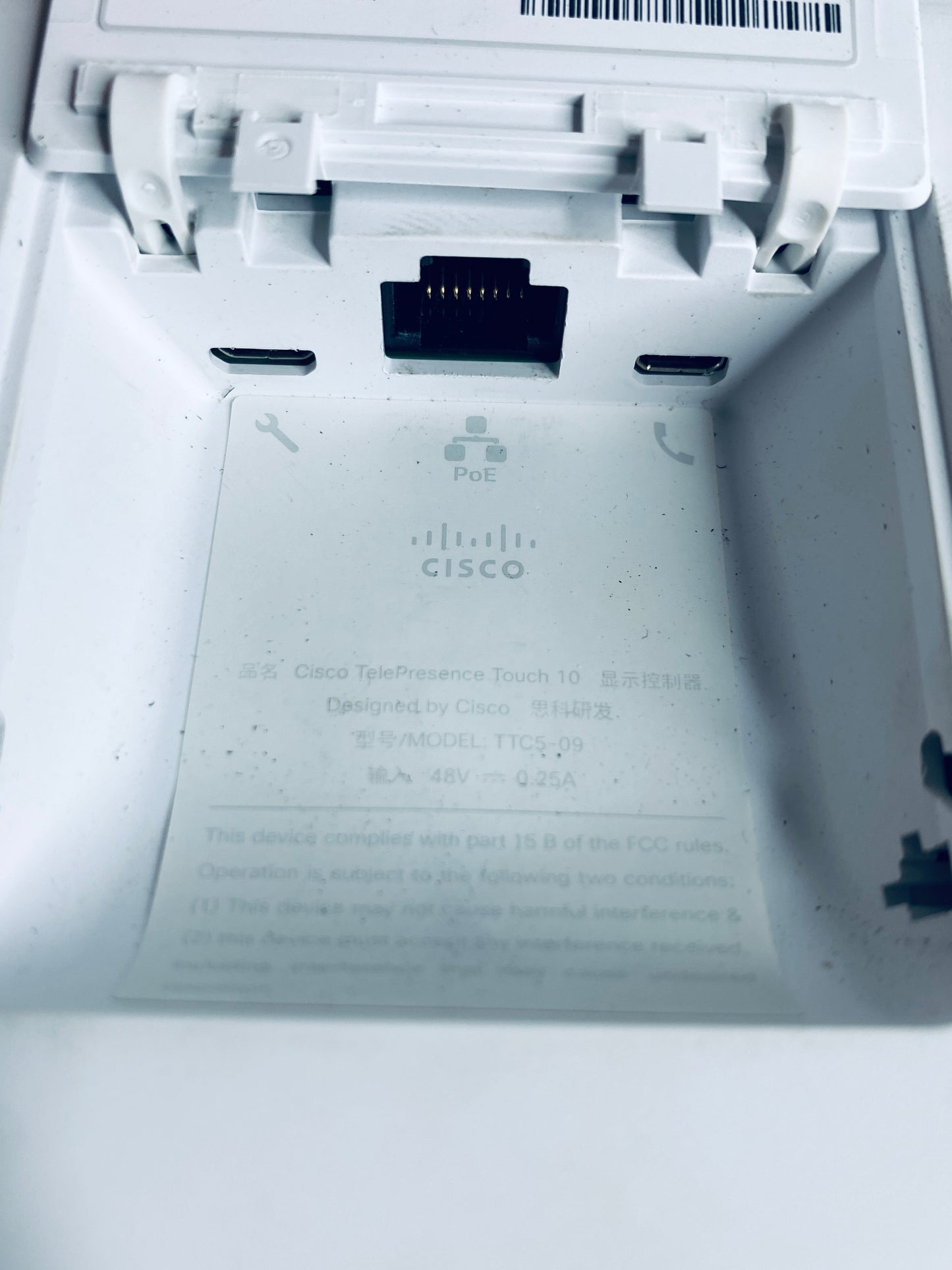 #105 - Cisco TelePresence Touch 10 Web Conference White Tablet, TTC5-09 - (IN CONDITION AS SHOWN)$$