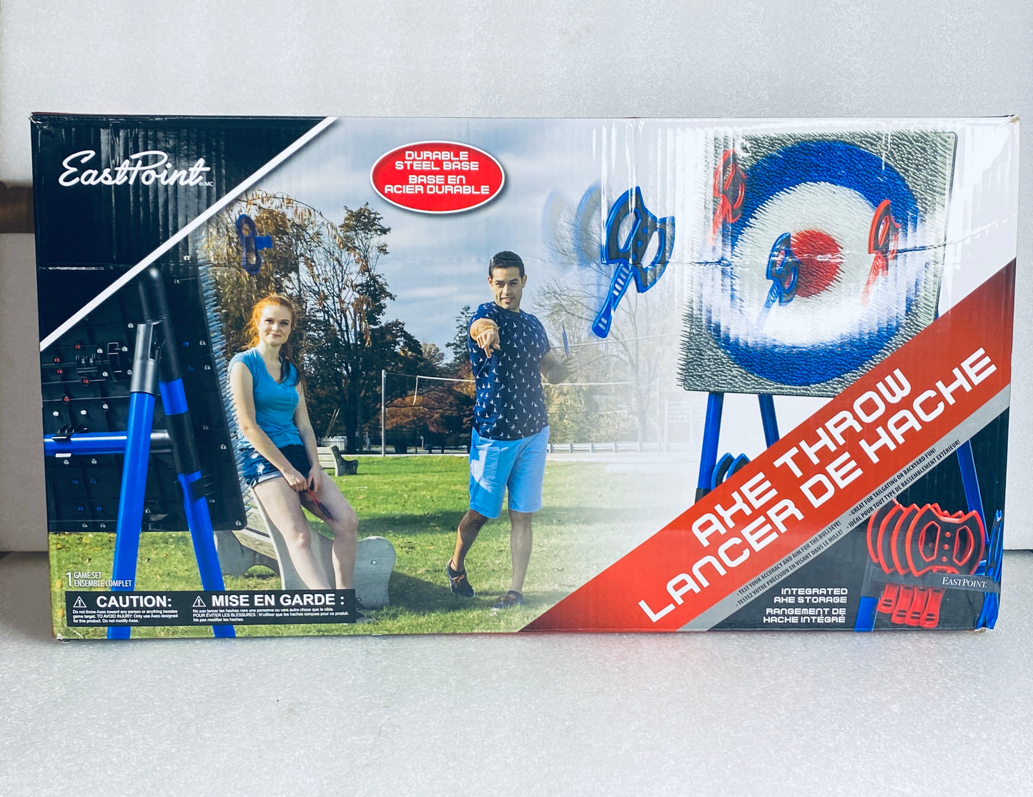 New Other EastPoint 5' Tall Deluxe Steel Frame Axe Throw Game In/Outdoors-(READ)