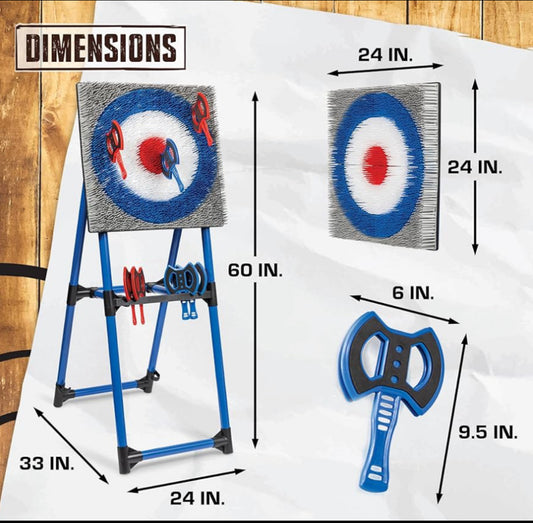 New Other EastPoint 5' Tall Deluxe Steel Frame Axe Throw Game In/Outdoors-(READ)