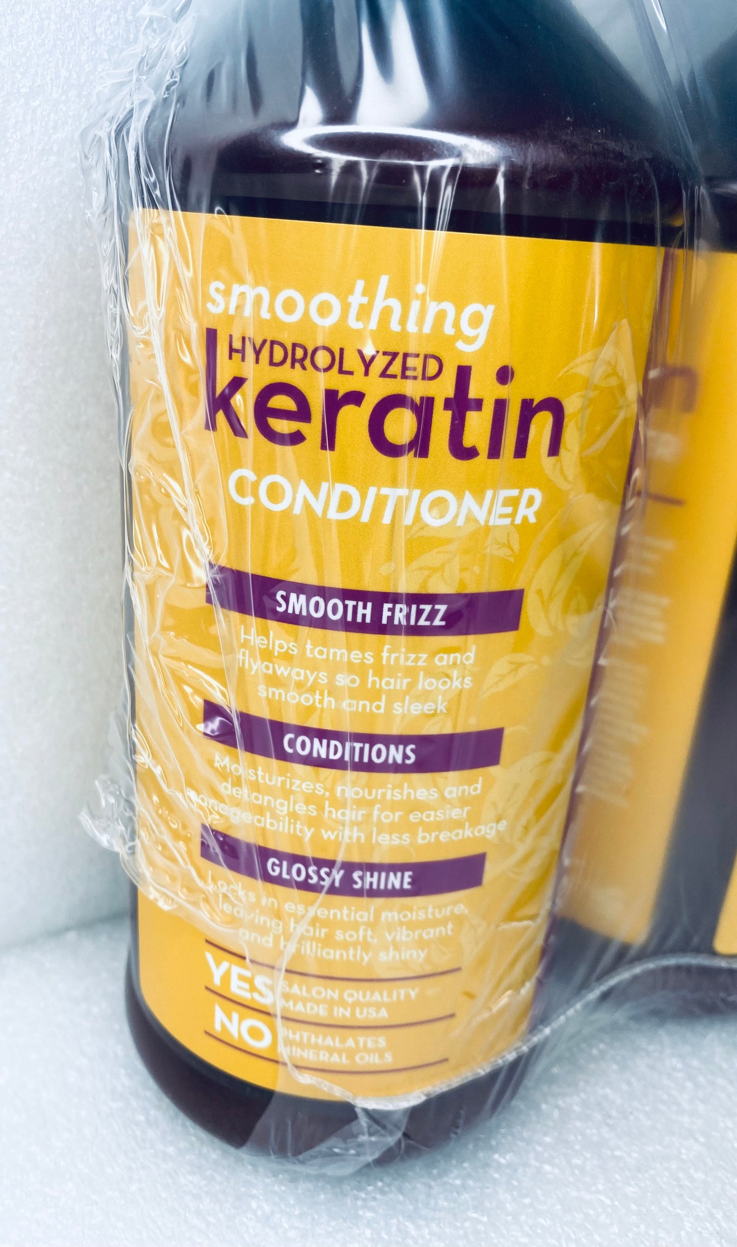 #76 - lot of 3 New Arganatural 32 fl oz (Each) Hydrolyzed Keratin Conditioners - (READ) - (IN CONDITION AS SHOWN)