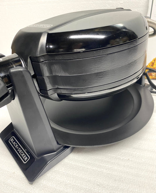 New Other - Black+Decker Black Double Flip Waffle Maker, WMD200B