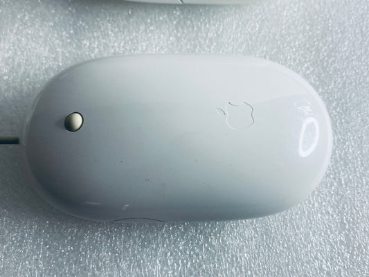 lot Of 2 - Apple Wired White USB Mighty/Optical Mouse, A1152