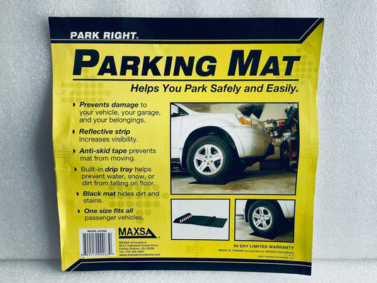 #127 - New Other - Park Right One Size Fits All Parking Mat, Black - (AS SHOWN)