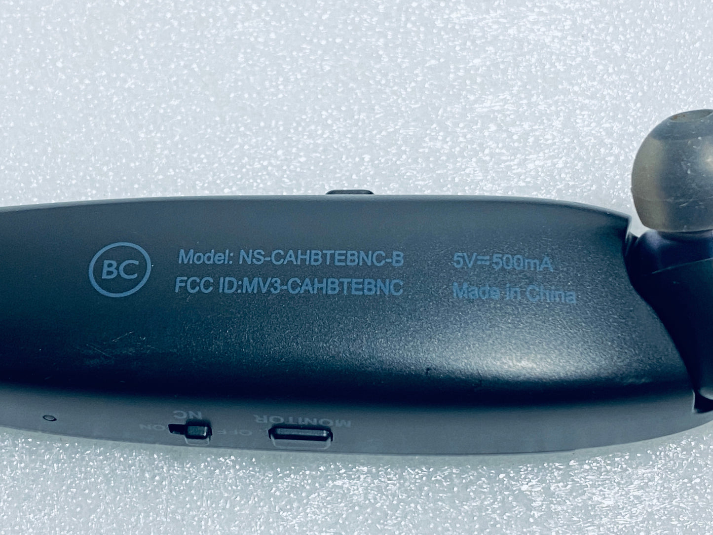 #150 - Insignia Wireless Bluetooth In-Ear Headset With Built-In Microphone, NS-CAHBTEBNC-B - (IN CONDITION AS SHOWN)
