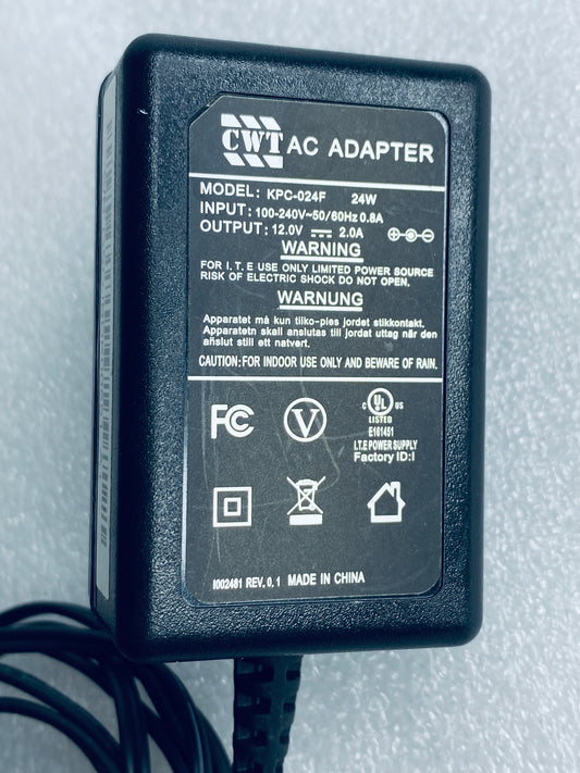 cWT AC Power Supply/Adapter 12V 2A, KPC-024F