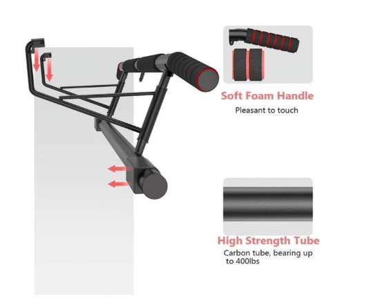 New Other - AmazeFan Fitness Doorway Pull Up Bar With Ergonomic Grip – (READ)