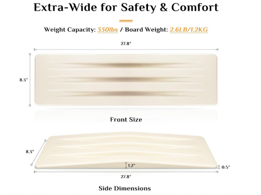 new Other - Jumbo Tiger Wheelchair White Transfer Board, 27.8" x 8.3" x 1.6"