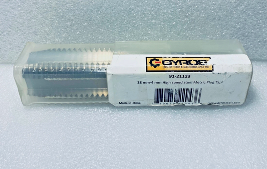 gyros 38mm-4mm High Speed Steel Metric Plug Tap, 91-21123