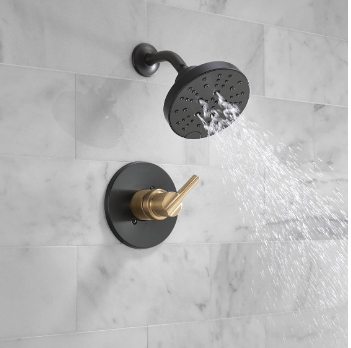 New Other Delta Nicoli 14 Series H2Okinetic Shower Head & Handle Set
