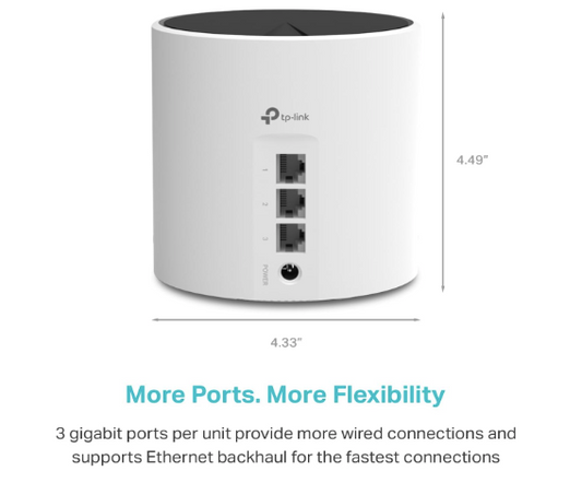 Set Of 2 - New Other TP-Link Deco X55 AX3000 WiFi 6 Mesh System, Deco X55