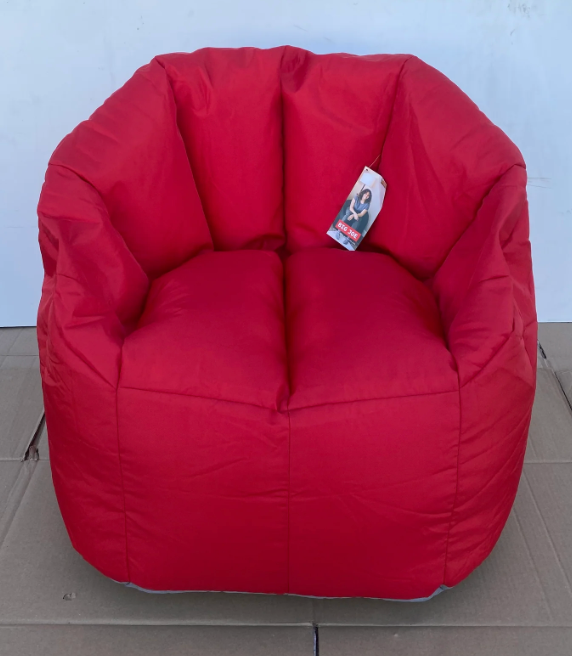 #250 - New Other - Big Joe Milano Beanbag Chair Red Fire Engine Smartmax (AS SHOWN)