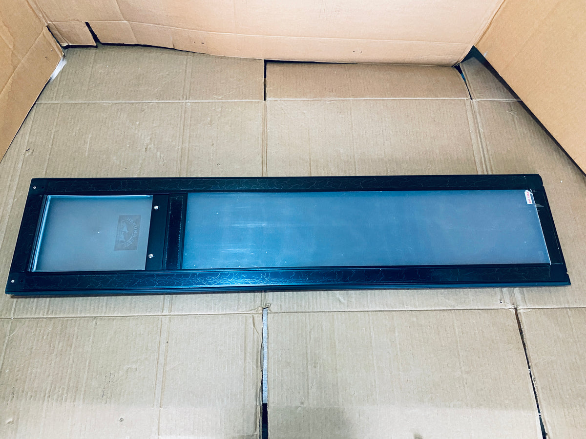 New Open Box Hakuna Pets Mesh Patio Pet Door (V2)+Clear Weather Resistant Panel