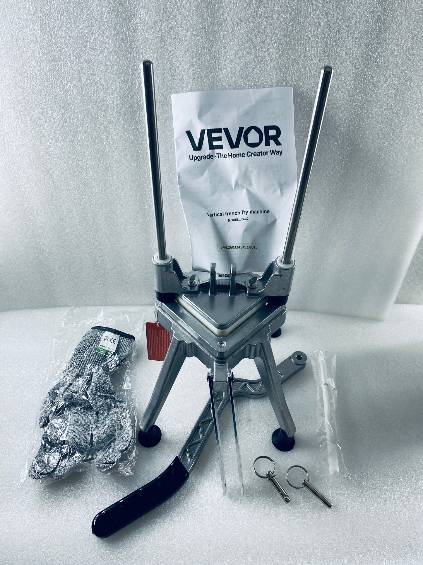 New Other VEVOR Lever Handle 1/2" Blade French Fry Cutter Stainless Steel