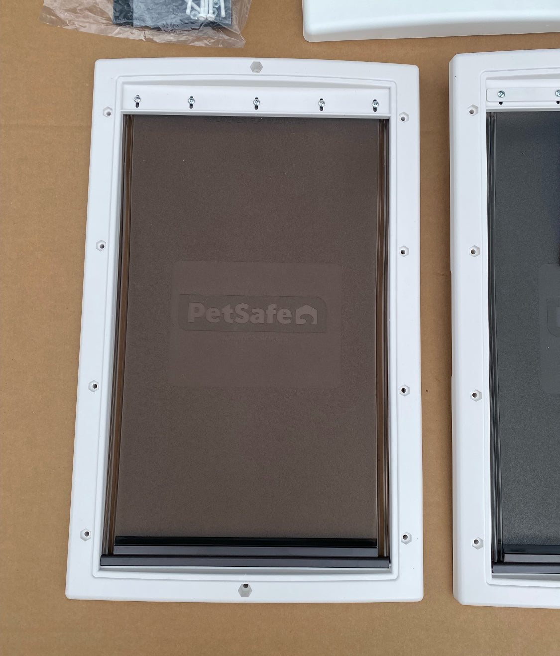 New Petsafe White Extreme Weather Large Pet Door, Flap Size 10 1/8” x 16 1/4”