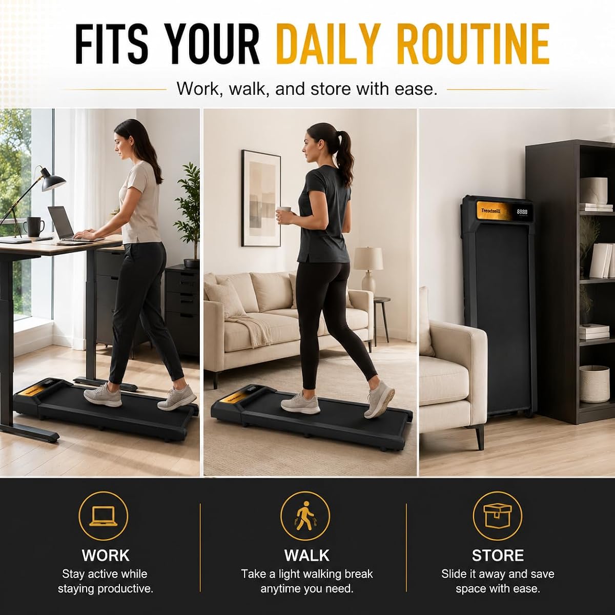 New Open Box GKYET Walking Treadmill Pad W/ 8% Incline, 2.5HP & 265lb. Capacity