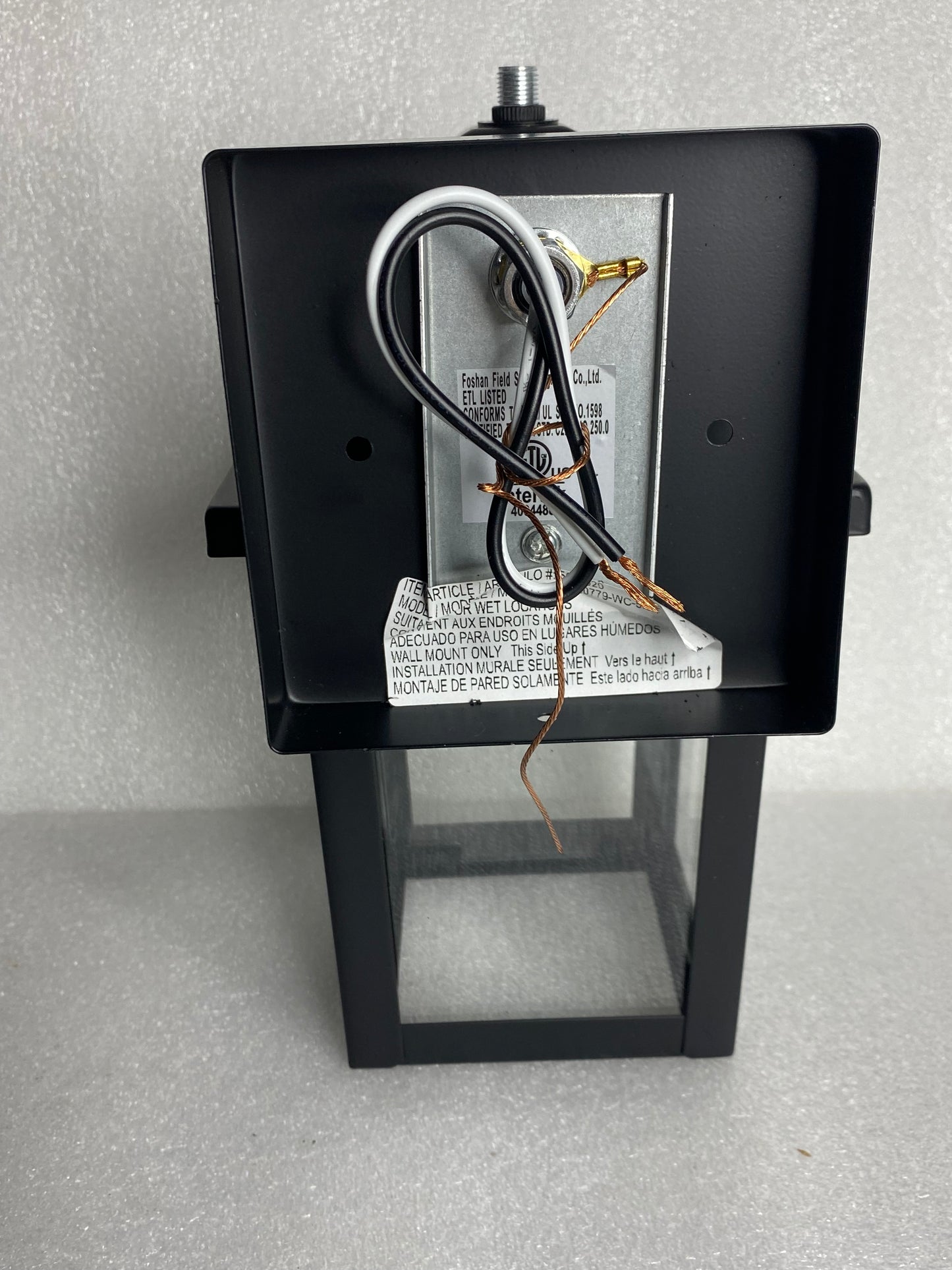 new Other-allen + roth Belford 11.4” H Hardwired Outdoor Wall Light, Matte Black