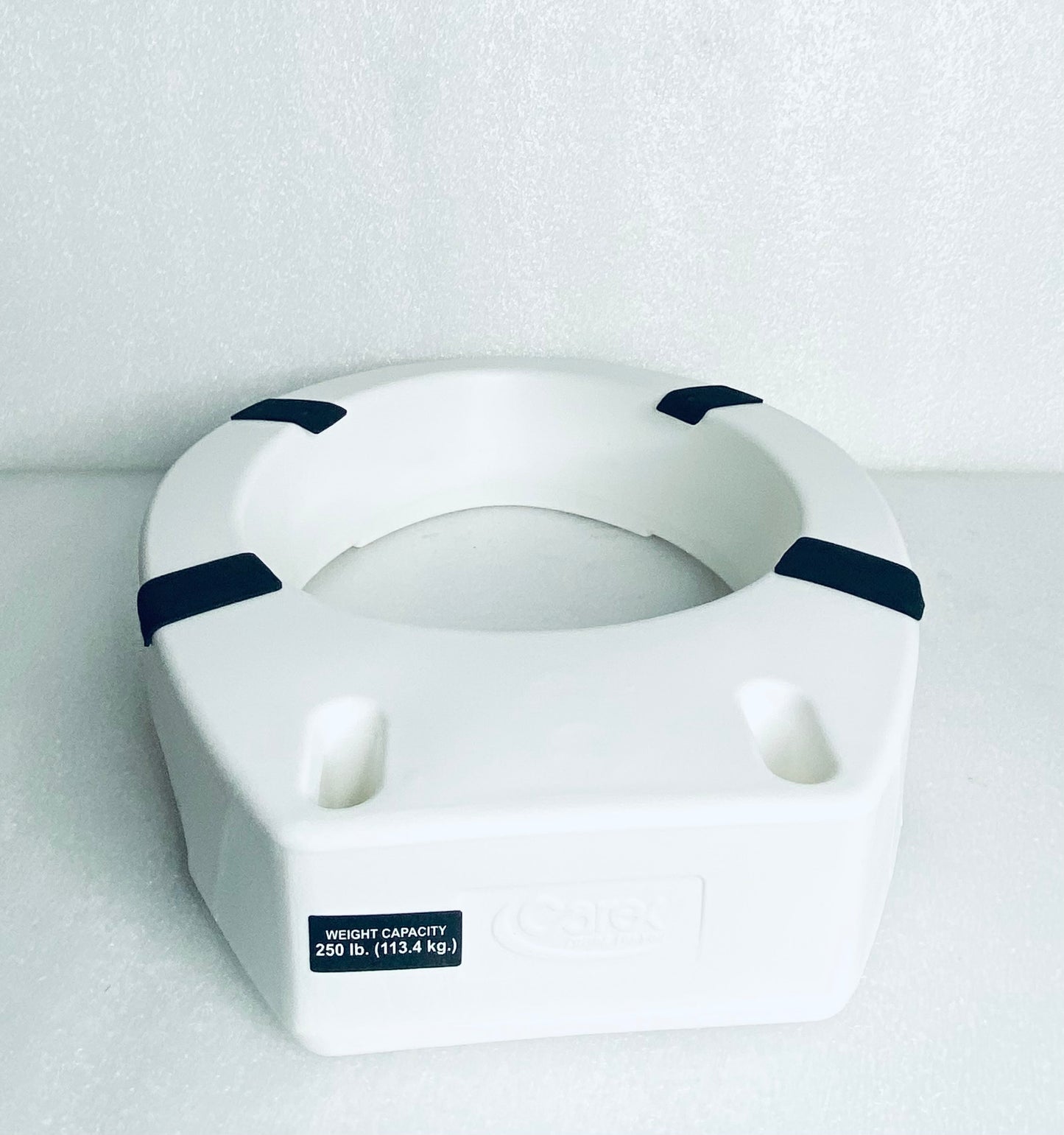 New Open Box - Compass Elongated 3.5" High Raised Toilet Seat With Arms