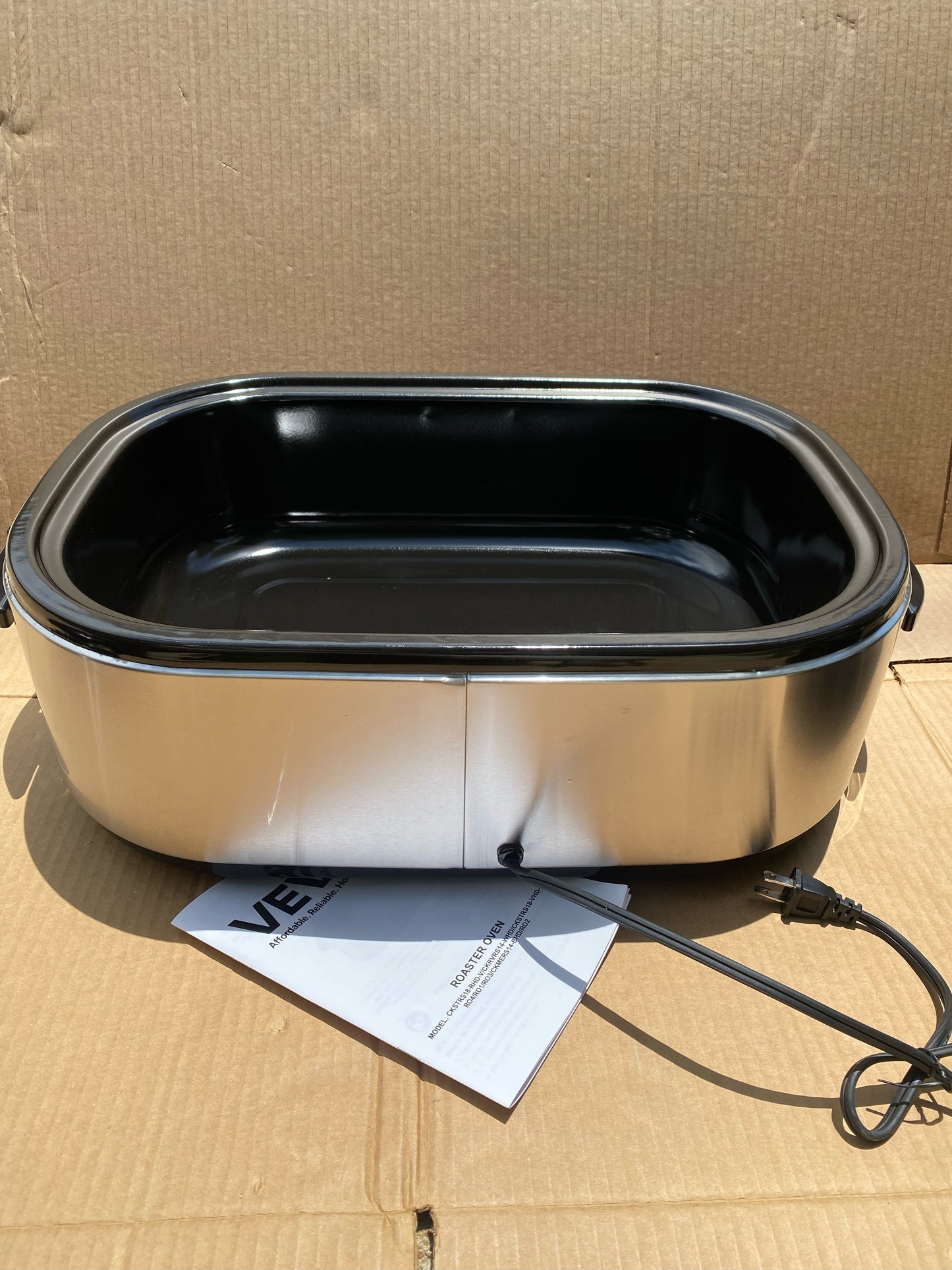 New Other VEVOR 20Qt Self-Basting Electric Roaster Oven, Silver