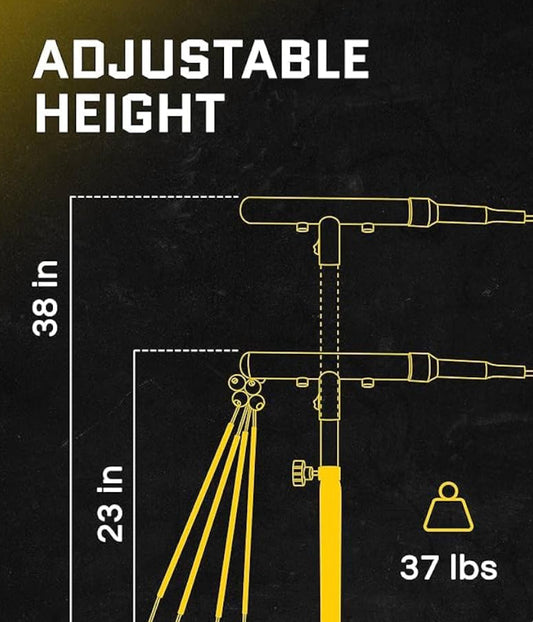 SKLZ Hurricane Baseball/Softball Swing Trainer W/ Adjustable Height From 23”-38”