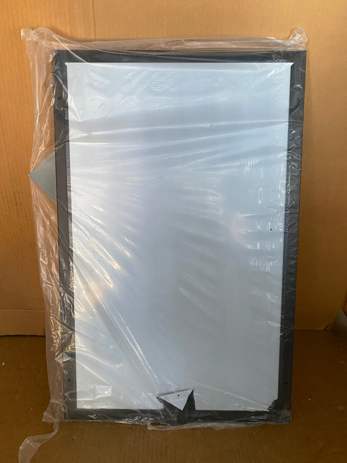 New Open Box Hakuna Pets Deluxe Aluminum Pet Door, Black