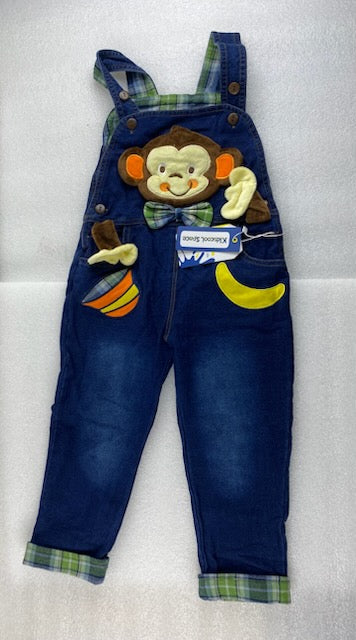 New Kidscool Space Size 3T Overall Denim, Blue