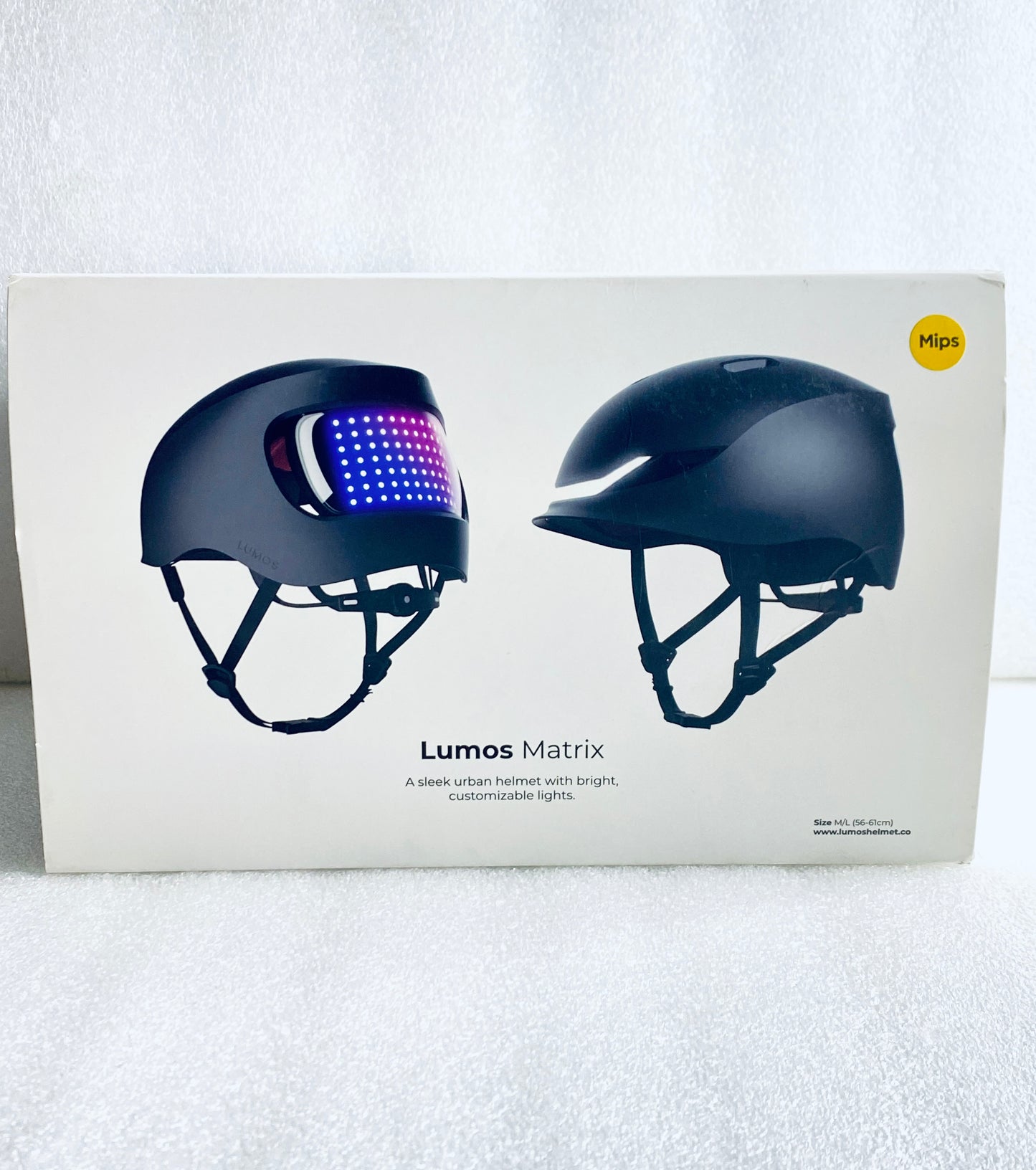 New Other Lumos Matrix Size M/L Bluetooth Charcoal Black Smart Helmet W/ Remote