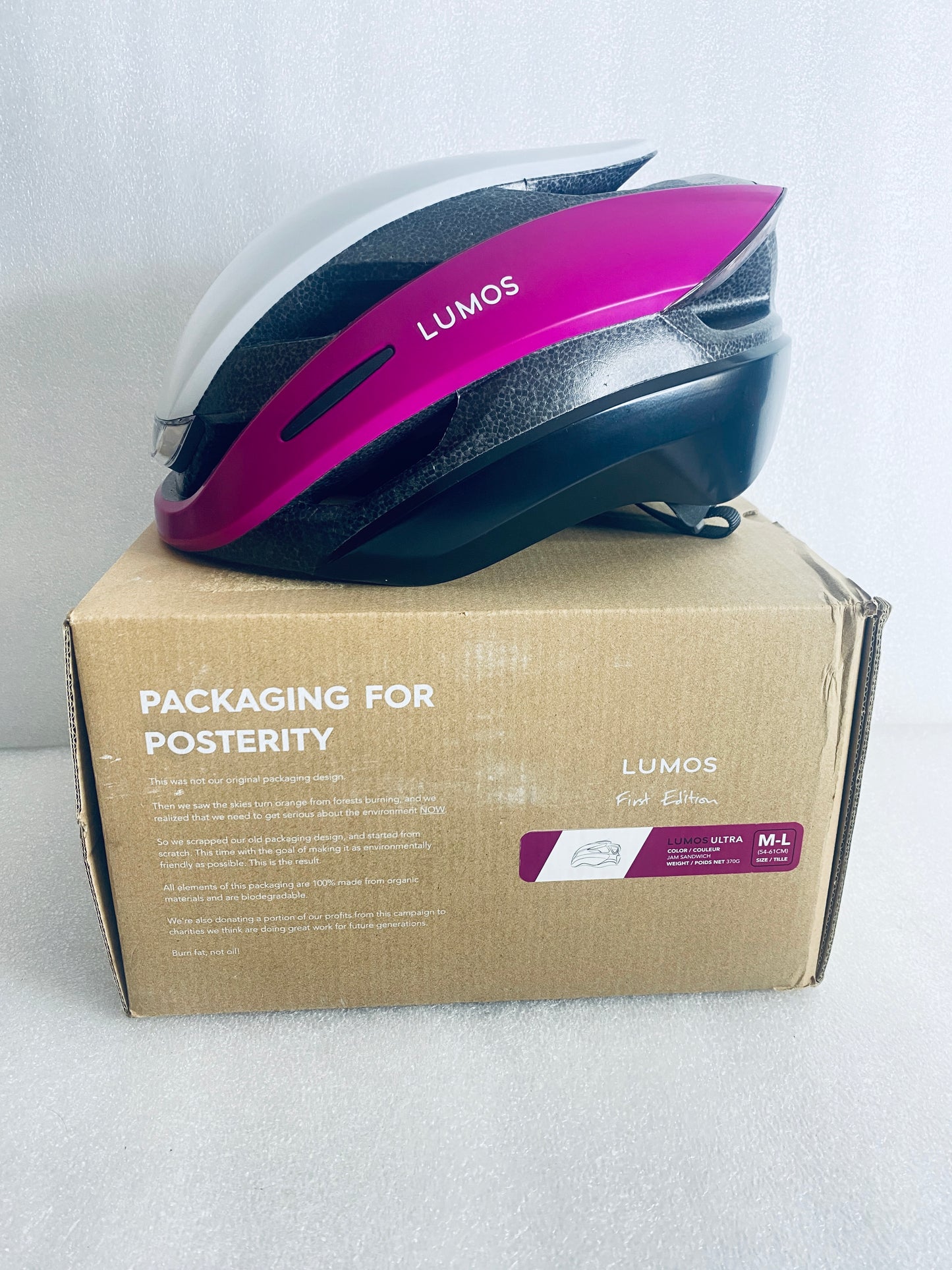 New Other Lumos Ultra Size M/L Bluetooth Jam Sandwich Smart Helmet With Remote