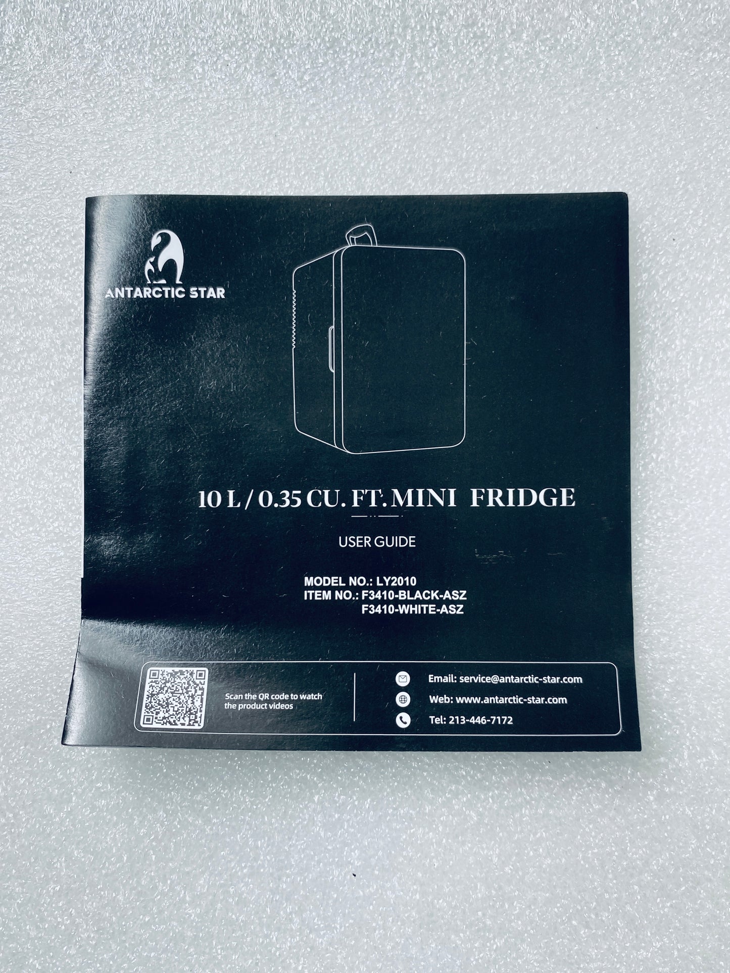 New Other Antarctic Star Compact Portable 10L 2.6 Gal Mini Refrigerator, Black
