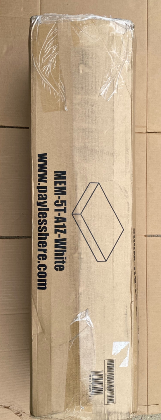 New Open Box FDW 5” Twin Medium Firm Gel Memory Foam Mattress, White