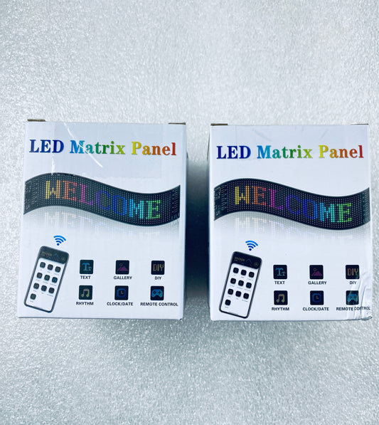 Lot Of 2 - New Flexible LED RGB App Control Screen Matrix Panel, 16x32