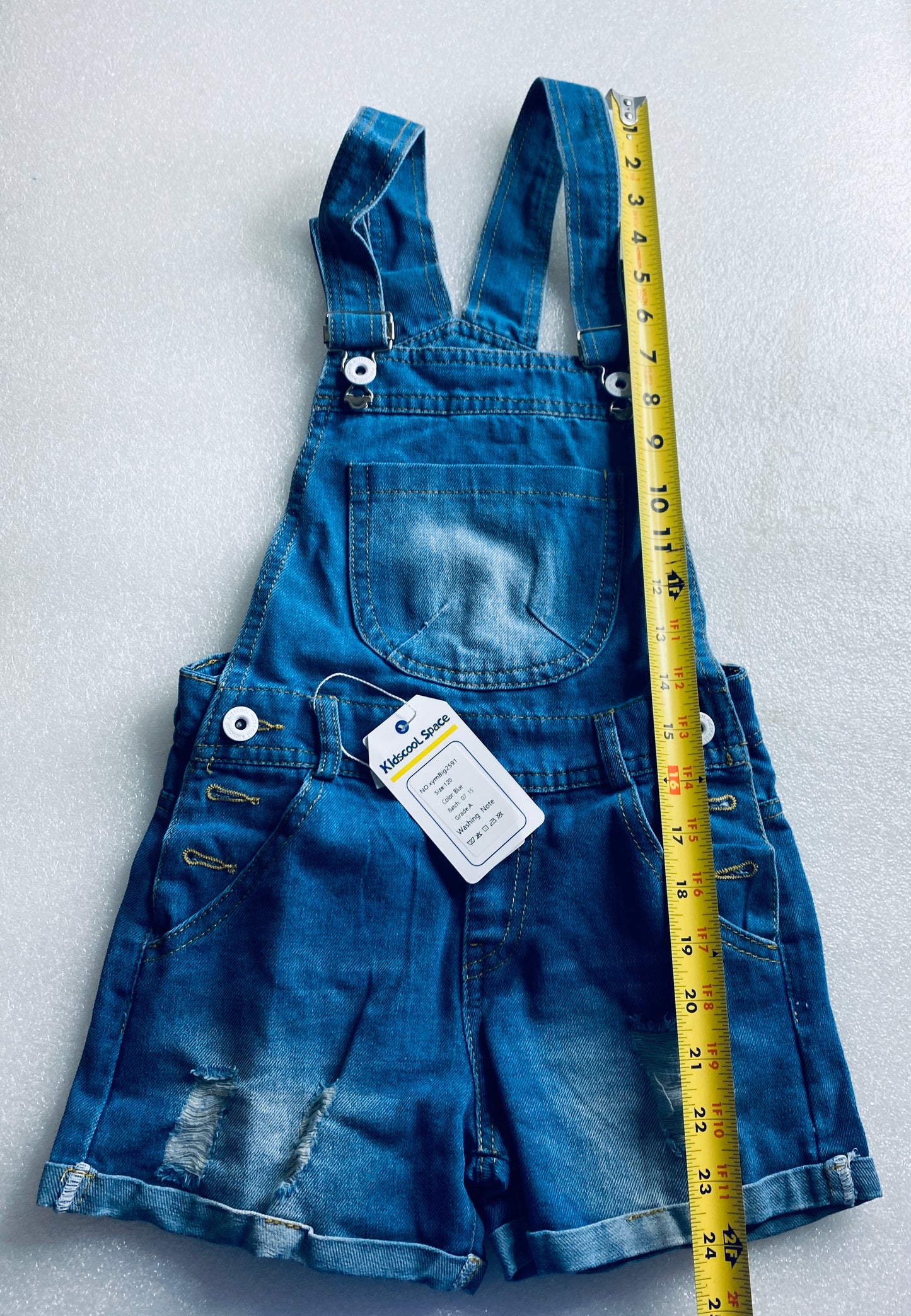 New Kidscool Space Size 6 Overall Denim, Blue
