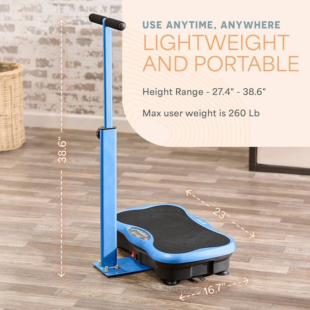 New Other Lifepro TrimLite Vibration Exercise Plate With Handle & Bluetooth