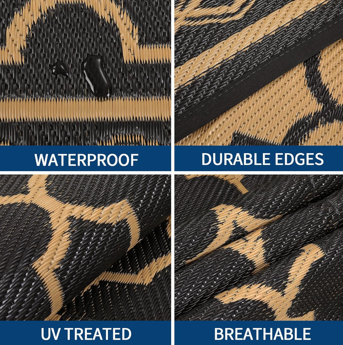 Open Box GarveeLife 10’ x 20’ Outdoor Waterproof Foldable Plastic Area Rug