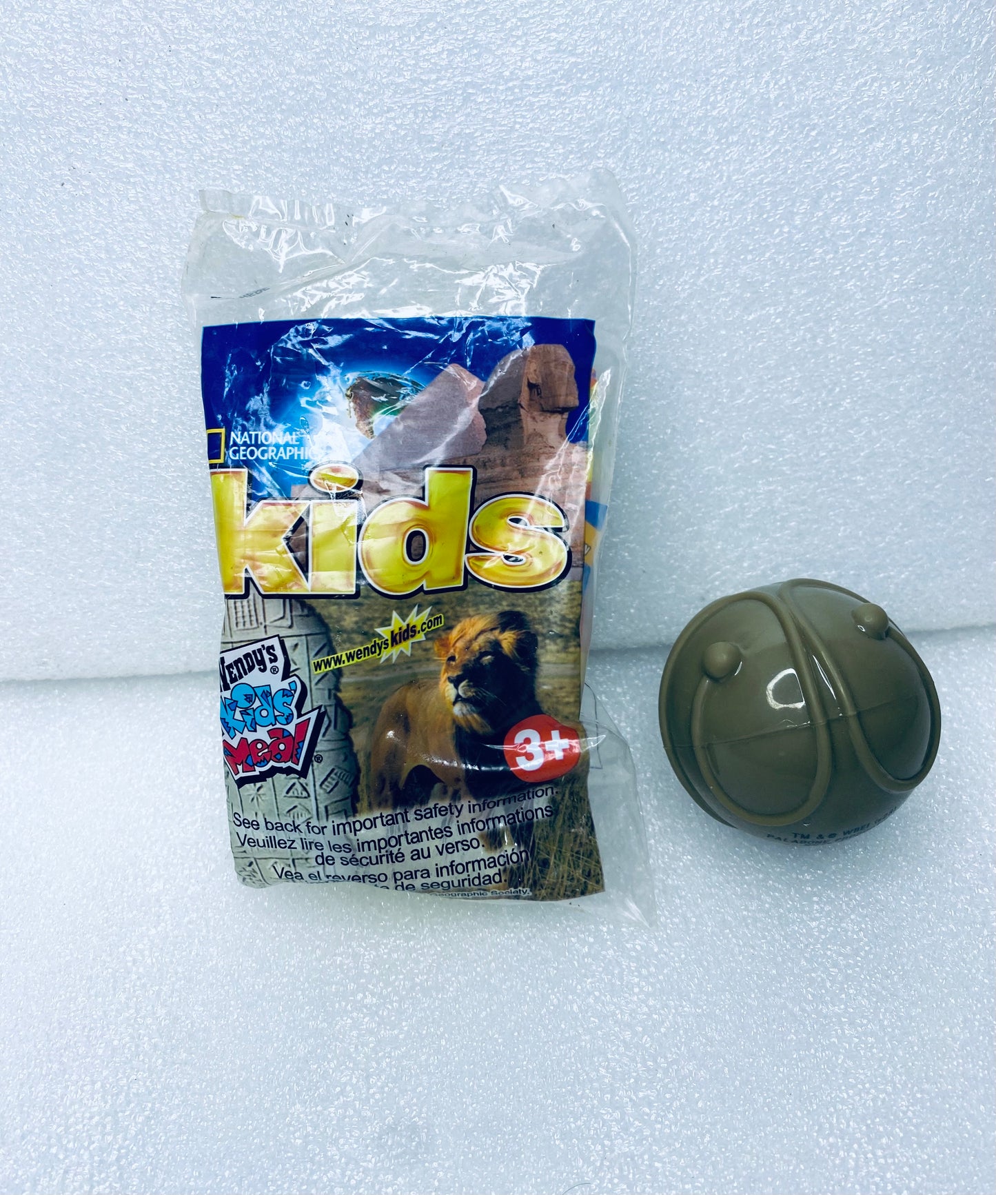 #220 - Lot Of 2 - Kids Safari Toy Car & Bouncing Ball - (IN CONDITION AS SHOWN)