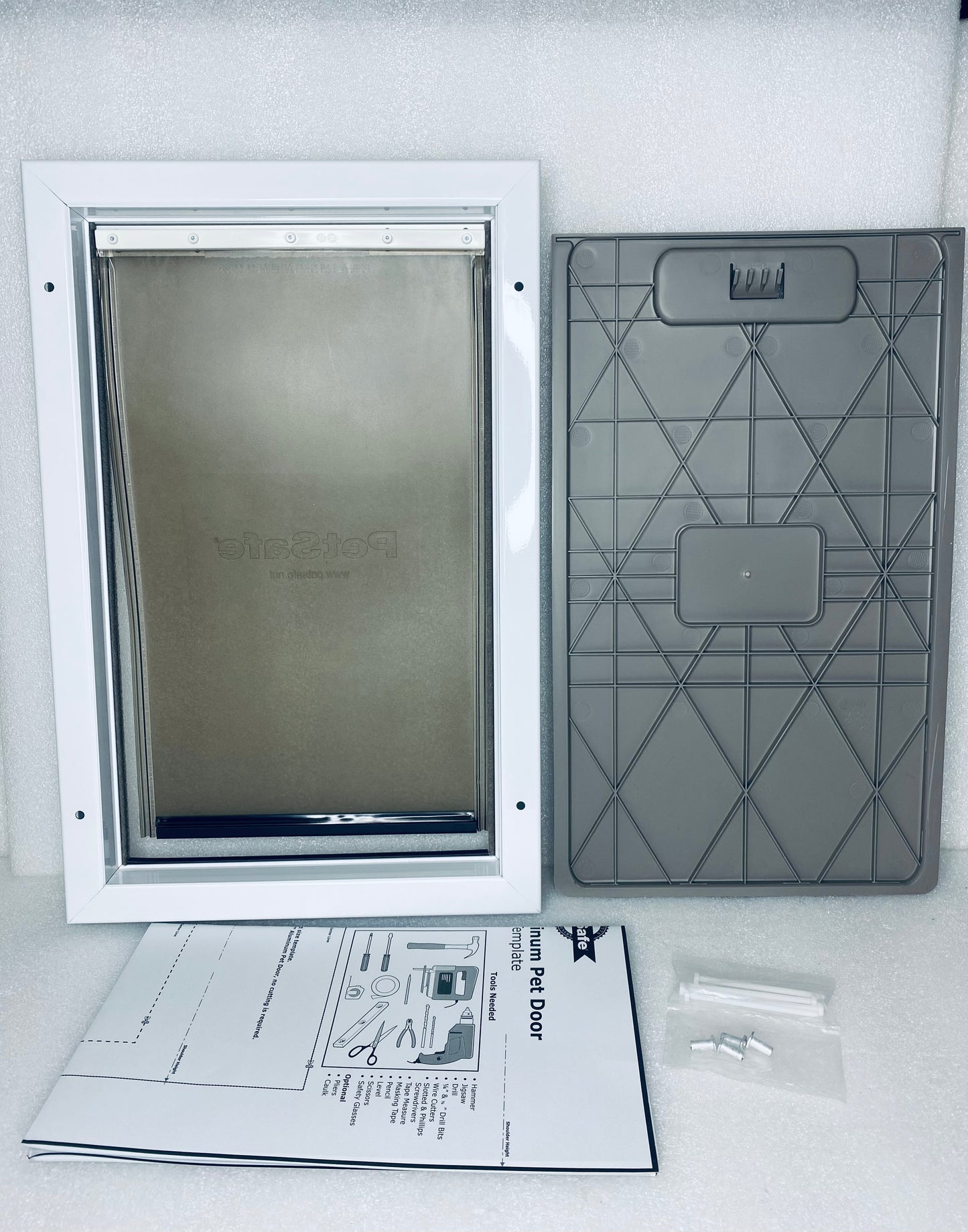 New Other PetSafe Freedom Aluminum Large Pet Door With Durable Frame, White