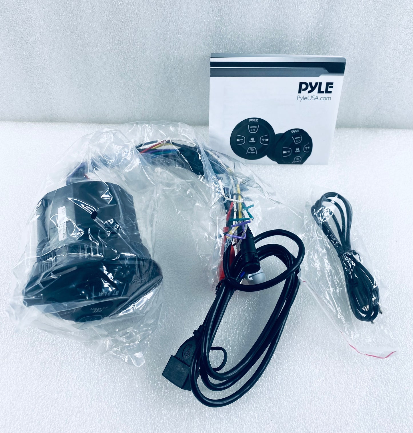 New Open Box Pyle Power Sports Amplified 300W Wireless Bluetooth Audio Control