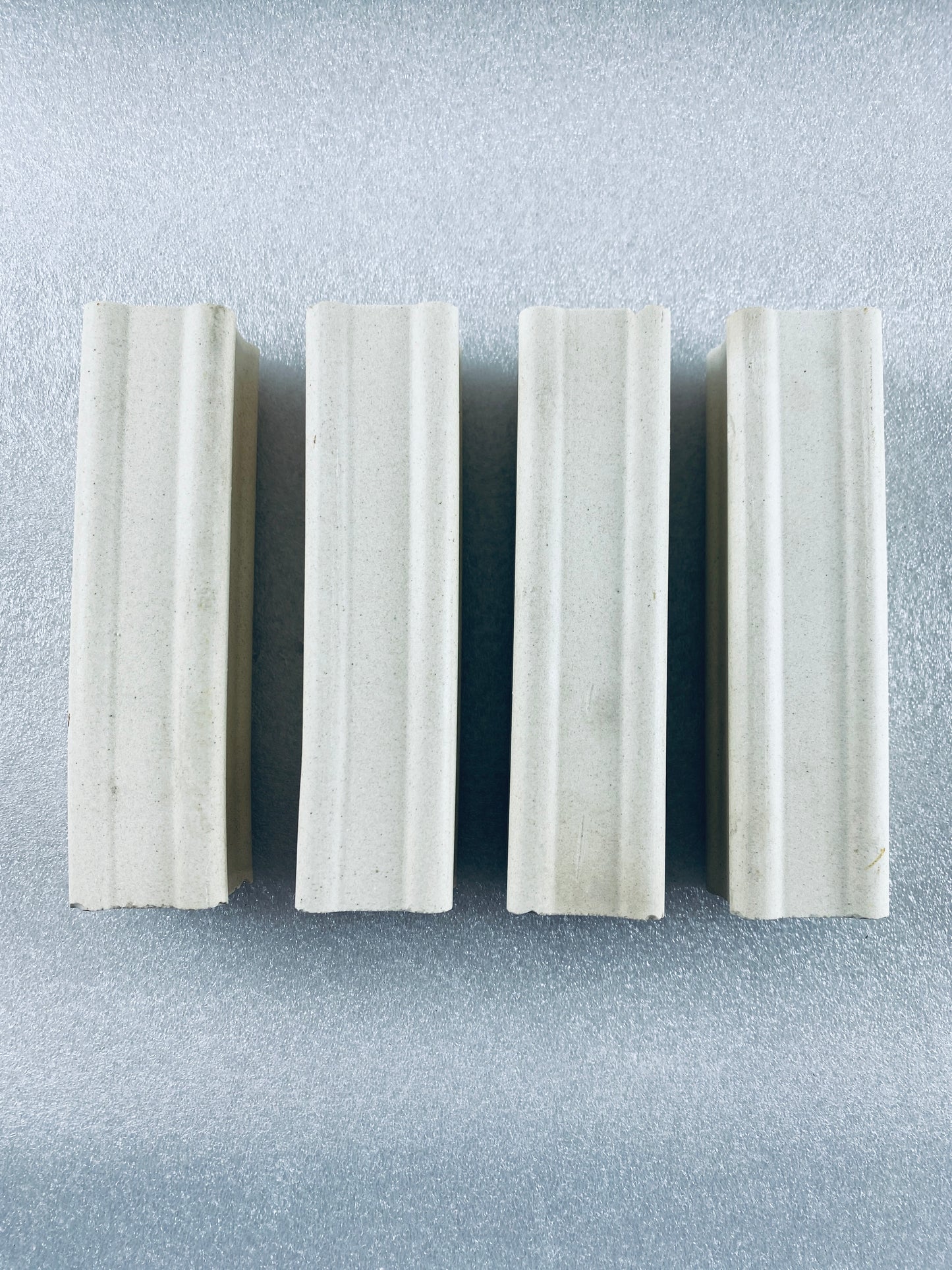 Lot Of 4 - Kiln Approx. 6" Tall x 1.5" Wide Squared End Posts