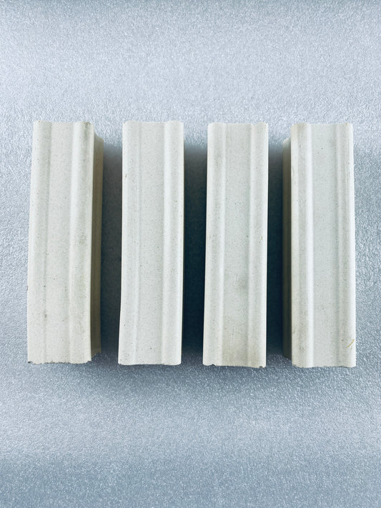 Lot Of 4 - Kiln Approx. 6" Tall x 1.5" Wide Squared End Posts