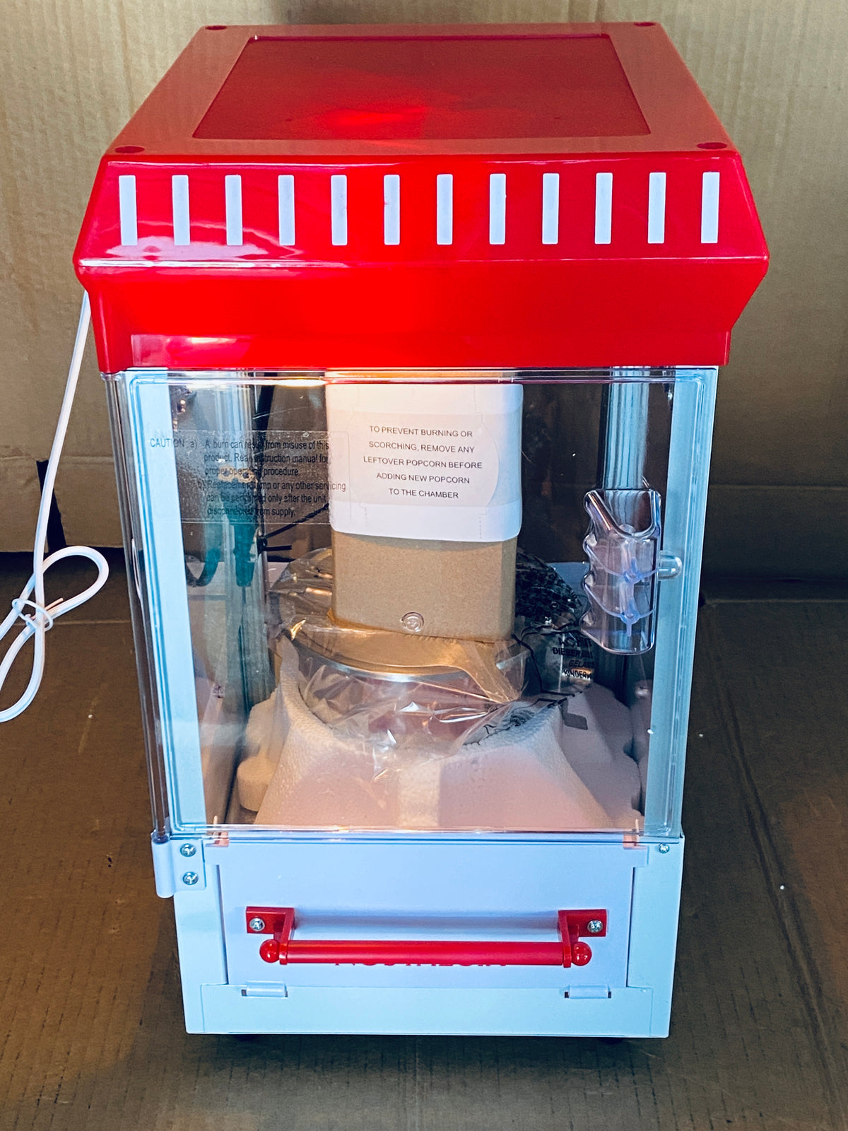 New Other Nostalgia Popcorn Maker Machine With Professional Cart & 2.5 Oz Kettle
