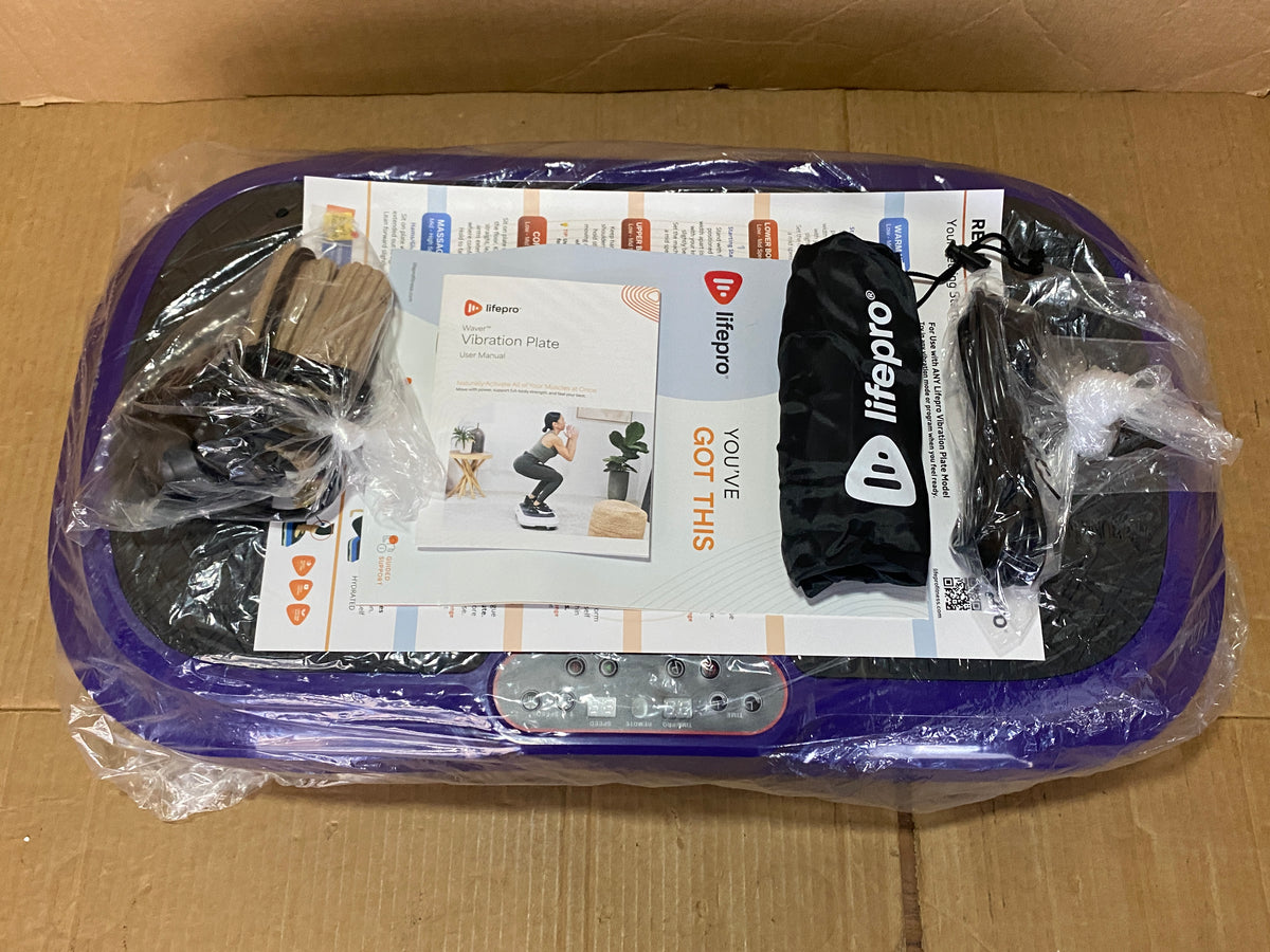 New Other Lifepro Waver Vibration Plate Exercise Machine With 99 Speeds, Purple