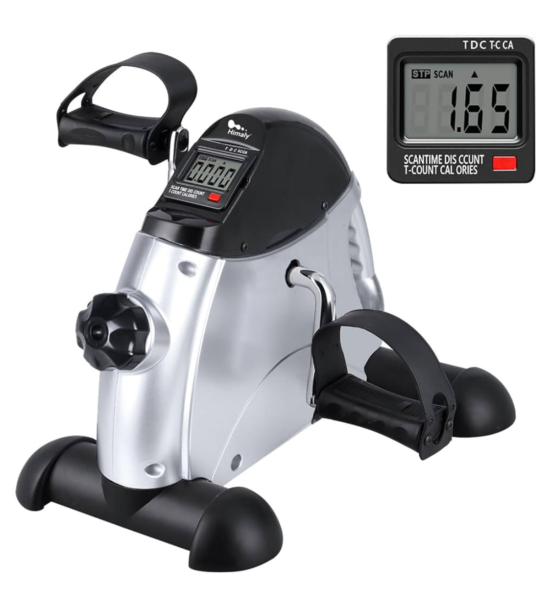 New Other Himaly Portable Mini Exercise Bike With LCD Screen Display, Silver