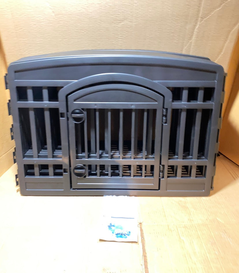 New Other IRIS USA 24” 8-Panel Pet Playpen Enclosure, Black